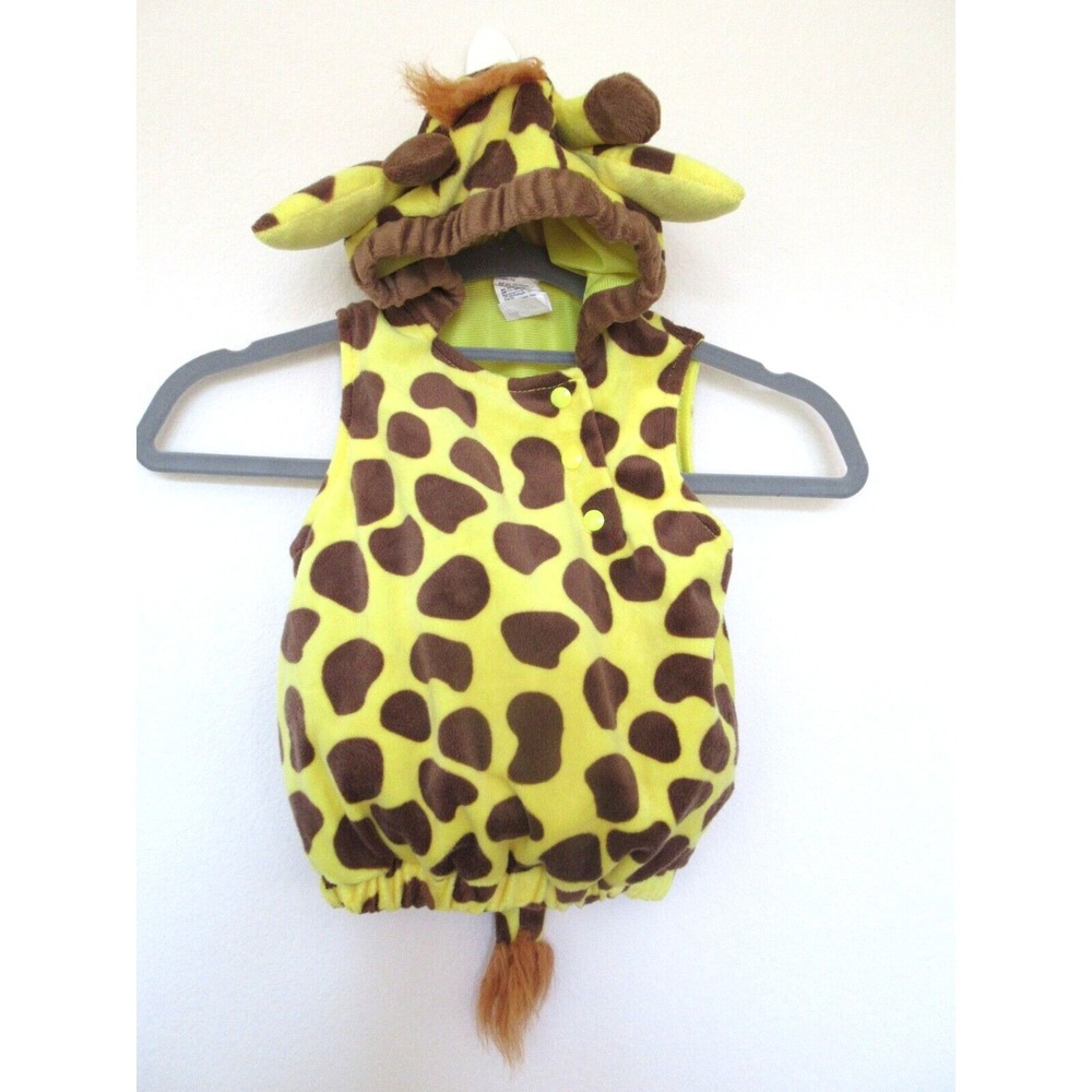 Target Brand Infant 0-6M Stuffed Plush Pullover Yellow & Brown Giraffe Costume